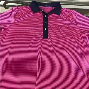 Polo RLX GOLF Pink/Navy Shirt